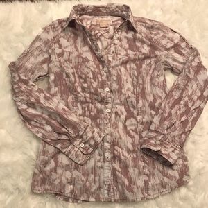 🎀EUC Michael Kors button down cotton shirt